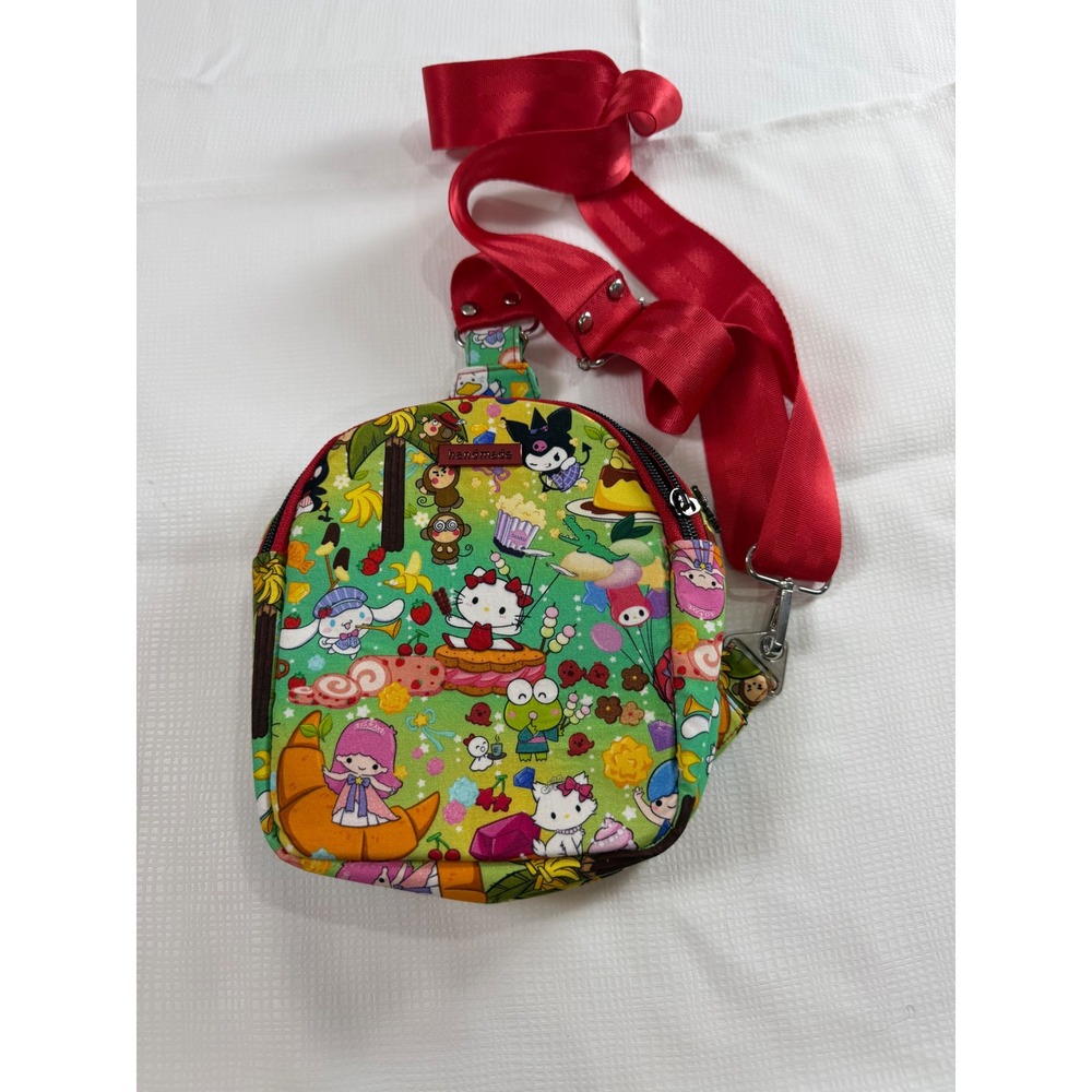 Handmade Sanrio Hello Kitty Friends Green Sling Bag Crossbody Kawaii Backpack